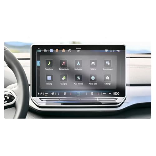 Film protecteur d'écran compatible avec VW Golf 8.5 8 R 2025 2026 verre trempé