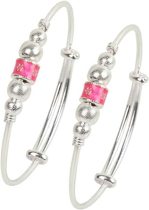 Nazariya Najariya Black and Silver Set of 1 BBY Evileye Protection 1 Pair (White Black) Nazariya009