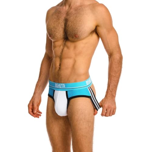 BSHETR Men's Jockstraps Athletic Supporters 5-Pack Ultra Soft Daily Sports Underwear3