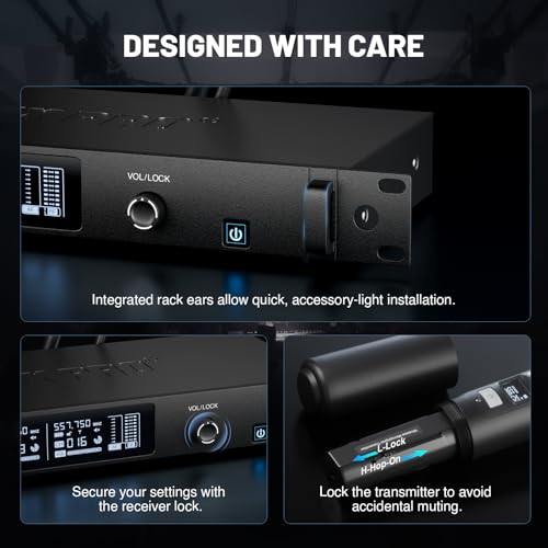 Image of Phenyx Pro UHF Dual Auto Scan Talkback Smart Wireless Mic System PTI-2