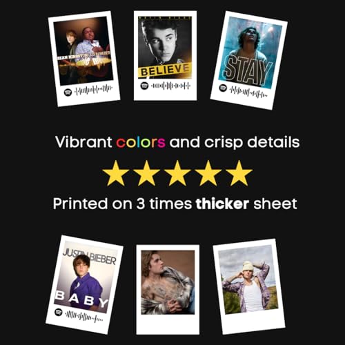 Image of Funk You Store Justin Bieber Poster | Justin Bieber Mini Posters Kit (Set of 15) | Justin Bieber Collage Kit Compact Size (8 x 6 cm) Posters for Phone Accessories, Bedroom, Office, Living room