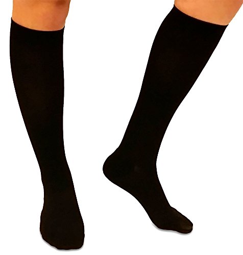 Compression Socks, Extra Firm Support - Knee High Gradient Compression, Unisex, mmHg Rating Tested and Quality Assured. Designed to Help Return Blood Back to Your Heart and Promote Your Leg Health