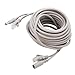 Zhangpu RJ45+DC Ethernet CCTV-Kabel 10 M 100 Mbit/s für IP-Kameras NVR-System Cat 5 Stromverlängerung Männlich Weiblich Schwarz (10M)