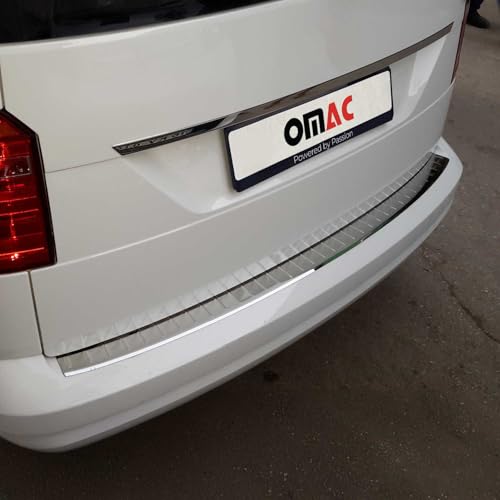 Protection pare-chocs arrière VW Caddy III 2015-2020 seuil coffre inox