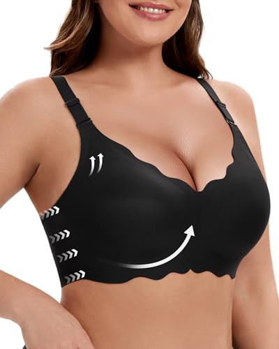 Image of Angelhood Seamless Jelly Bras for Women Wireless Push Up T-Shirt Bra Pack