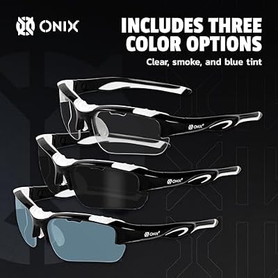 ONIX Pickleball Falcon Eyewear Sun Protection Non-Slip Nose Piece Modern and Lightweight Secure Design
