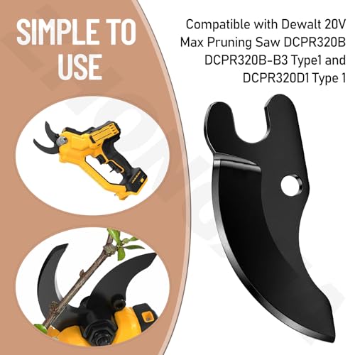 Image of N920015 Pruning Shear Blades for Dewalt 20V Max Cordless Pruner DCPR320B