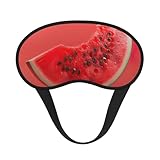 Cubreojos ajustable con estampado de sandía roja para dormir, cómodo, sin presión y transpirable