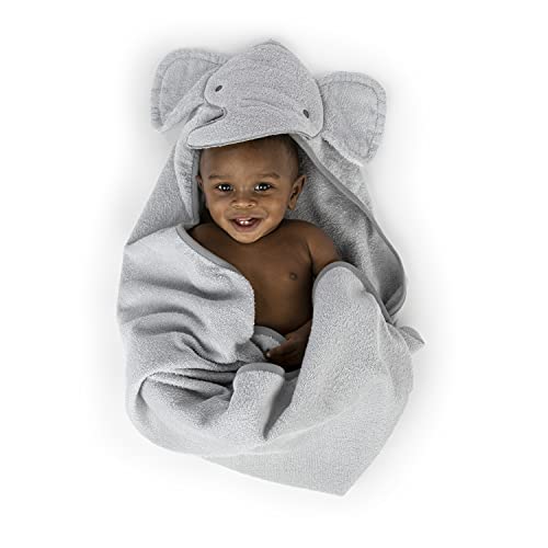 Image of Ingenuity Clean & Cuddly Hooded Baby Bathrobe - Grazer & Clean & Cuddly Hooded Character Towel - Grazer & Clean & Cuddly 6-Pack Terry Washcloth Set - Grazer