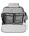 Skip Hop Diaper Bag: Iconic Duo Weekender, Extra Large Capacity with Changing Pad & Stroller Attachment, Grey Melange