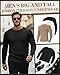Evervibe 3 Pack Men's Big and Tall Thermal Shirts, Cotton Long Sleeve Ribbed Sweater Crew Neck Knit Pullover Basic Undershirt(Black, White, Khaki,3X-Large)