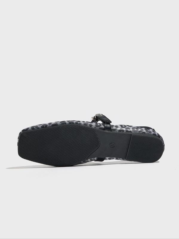 Women's Fashionable Leopard Print Mary Jane Flats, Casual Comfortable Breathable Square Toe Flat Shoes, Lightweight Comfortable Shoes for Daily Wear, Girl4