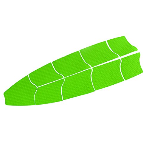 Dovewill 9 Pieces/Set Premium Performance EVA Surfboard Stand Up Paddleboard Surfing SUP Deck Pad/Traction Pad/Tail Pads - Choice of Color - Green