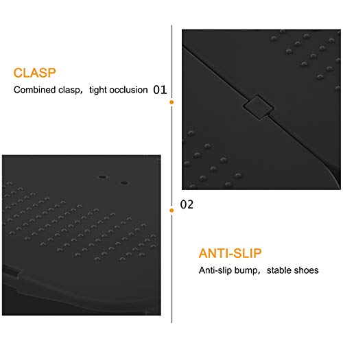 Acpop 6-Tier Free-Standing Shoe Rack, Adjustable Shoe Shelf, Space Saving Shoes Storage Organizer Stand For Entryway, Hallway, Closet, Black #TOP6