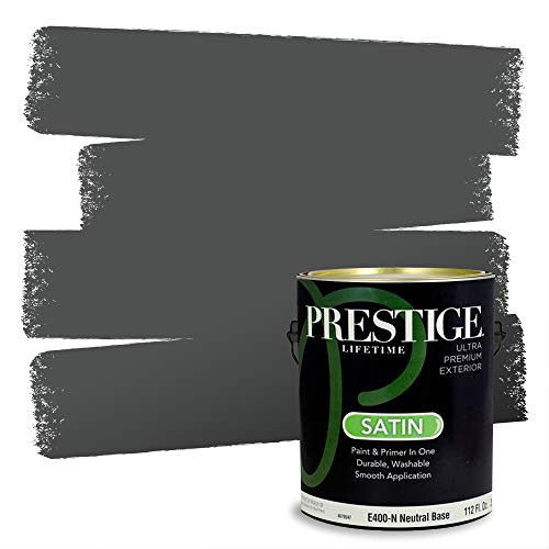 PRESTIGE Exterior Paint and Primer in One, Chalkboard, Satin, 1 Gallon