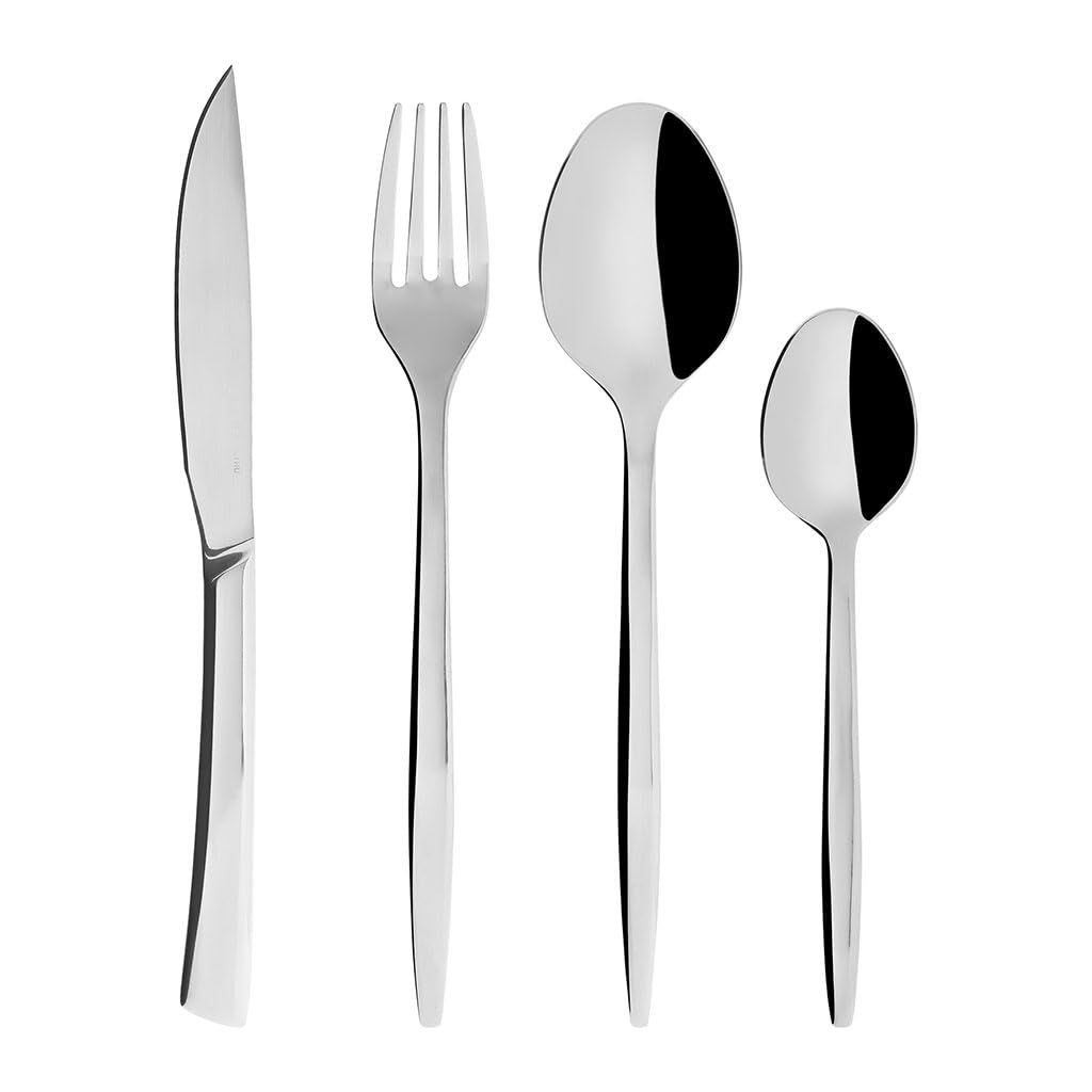 Ménagère 16 pièces Inox miroir table service couverts complet