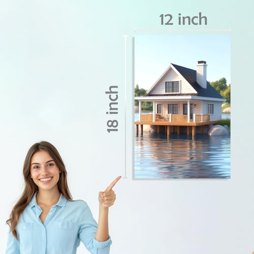 Image of SiddArtify Cottagecore Wall Art Prints Set - Whimsical House Poster Decor for Living Room Bedroom - 12x18 inch Board Pack of 6