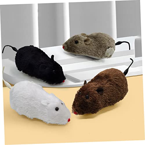 Ratón de cuerda para gatos Toddmomy interactivo de 8 piezas 8