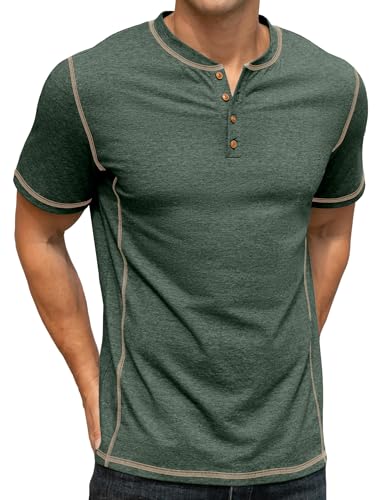 Sailwind Mens Henley Shirts Casual Lightweight Summer T-Shirt Cotton Maverick Short Sleeve - Image 5