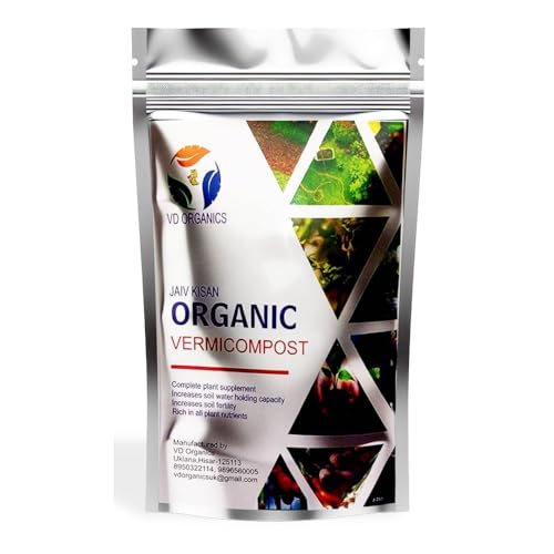 Image of VD ORGANICS Vermicompost 5kg – Organic Fertilizer for Plants | Earthworm Manure | 100% Natural Compost for Home Garden | Improves Soil Fertility, Water Retention & Plant Growth | Indoor Outdoor Use