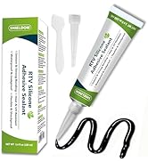 SHIELDOM RTV Silicone Adhesive Sealant 100% Silicone Sealer All-Purpose Caulk Waterproof Stronger...