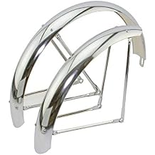 Alta Bicycle 24" Classic Wide Balloon Adjustable Fender Set in Chrome