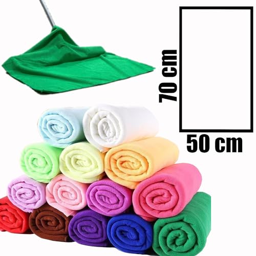 10 Unidades Super Panos de Chão Grandes em Microfibra 70x50 Pano de Limpesa Com ALta Absorvição