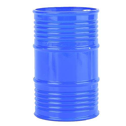 RC Crawler Accessory Simulation Including Oil Drum Shovel Nitrogen Bottle Fire Extinguisher Oil Tank(Blue)
