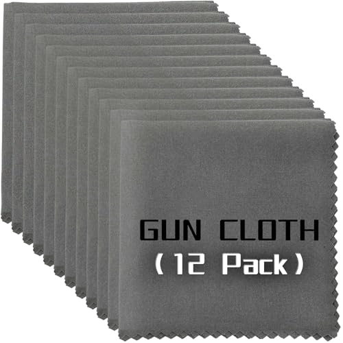 12 Pack Microfiber Gun Cleaning Cloth, 12