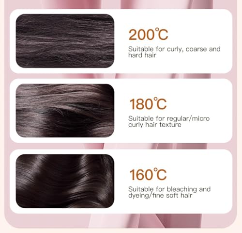 Mini plancha inalámbrica para cabello portátil negra miniatura 4