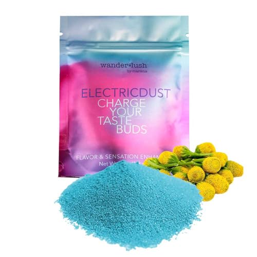 Buzz Button Flower Tingle And Sparkle Dust for Cocktails 18g Blue (72 Servings)