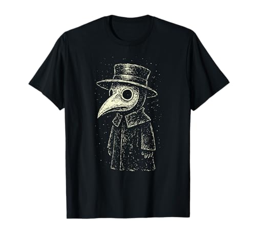 Goth Design Women Men Alt Gothic Black Emo Plague Doctor T-Shirt