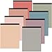 Fuutreo 8 Pcs 8.5'' x 11'' Colored Legal Pad 50 Sheets Per Writing Pads Narrow Ruled Notepad Perforated Writing Notepad Office Supplies for College Office Business (Vintage Color)