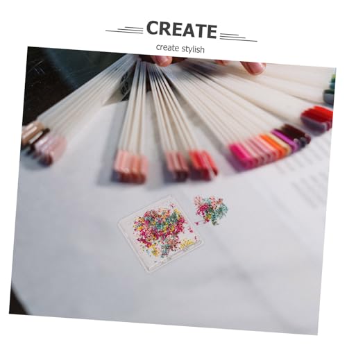 Decoración floral seca para uñas con caja portátil miniatura 7