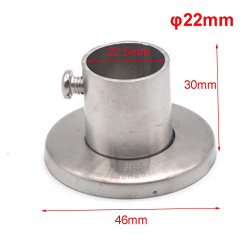 Supporto flangia per asta dell'armadio in acciaio