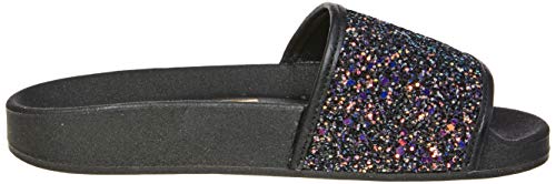 Tamancos Maxxi Gliter Aquarela, Molekinha, Meninas, Multi Preto/Preto, 27