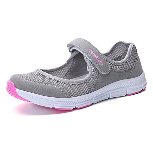 Women's Casual Walking Sneakers Lightweight Breathable Flat Mary Jane Shoes
