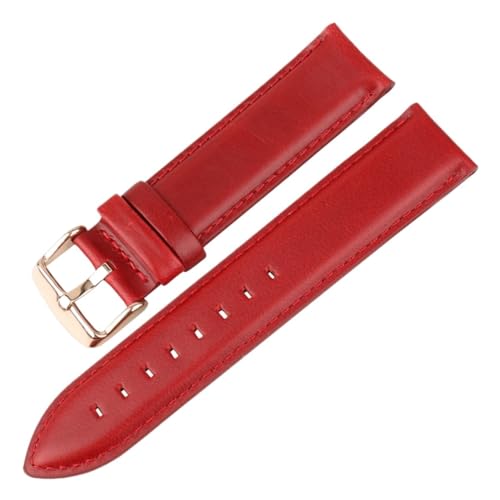 Bracelet montre cuir blanc Run Ken fermoir or rose 16mm-20mm