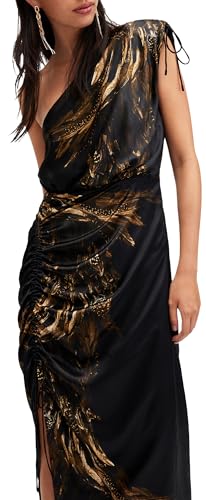 AllSaints Womens Laura Dress Charm Black 10 at Amazon Women's Clothing store