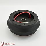 FLASHPOWER Steering Wheel Short Hub Adapter Black Compatible with Honda Models
