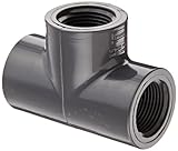 Spears 805 Series PVC Pipe Fitting, Tee, Schedule 80, 3/4