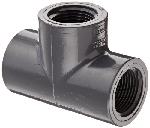 Spears 805 Series PVC Pipe Fitting, Tee, Schedule 80, 3/4