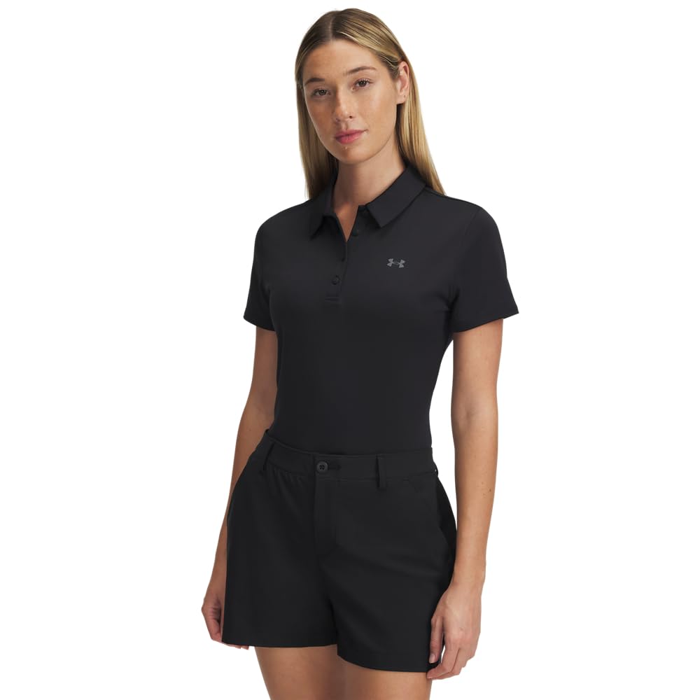 

                                                    Under Armour Women's Short Sleeve Golf Polo, (001)
