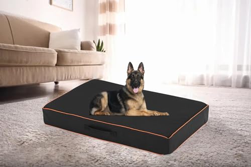 LEAFOREST Waterproof Dog Bed Cover Washable, Heavy Duty Durable Oxford Universal Pet Dog Bed Replacement Protector Cover