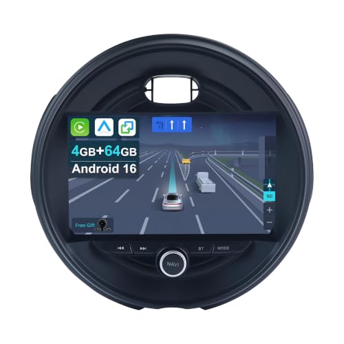 KEC 9'[4+64G] Android 16 Autoradio für BMW Mini Cooper R56 F55 F56 F57 John