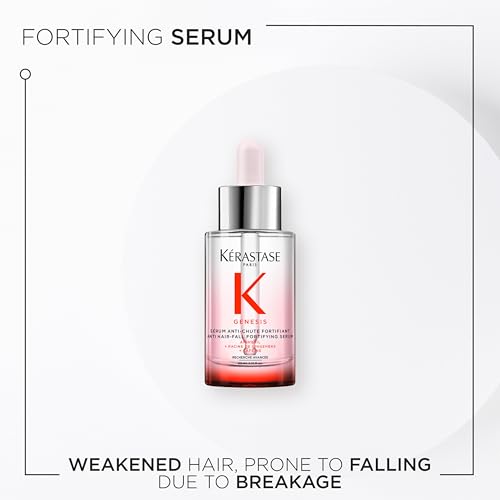 Image of Kerastase Genesis Anti-Hair Fall Serum Mini 30ml | Hair Serum for Hair Fall Control | Strengthens Hair | Infused with Aminexil 1.5%, Ginger Root & Caffeine (Pack of 2)