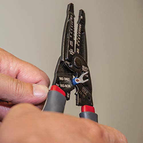 Klein Tools 1019 Klein Kurve Wire Stripper / Crimper / Cutter, Made in USA, Cutting / Crimping / Stripping Tool for B and IDC Connectors, Terminals, More - Image 6