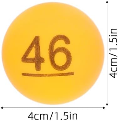 SUPVOX 100pcs Colored Numbered Raffle Balls Multi-Colored Party Bingo Balls for Lottery Game and Family Entertainment