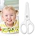 Baby Food Scissors, Ceramic Scissors For Baby Food, Portable Safety Food Scissors Ceramic Kitchen Scissors For Food, Ceramic Baby Kids Food Scissors Travel With Blade, Kitchen Scissors For Baby