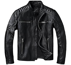 ジャケット・アウター 90s Short Real Cow Leather Jacket Ornrjfll Men Real Cow Leather Jacket Men Motorcycle Jackets